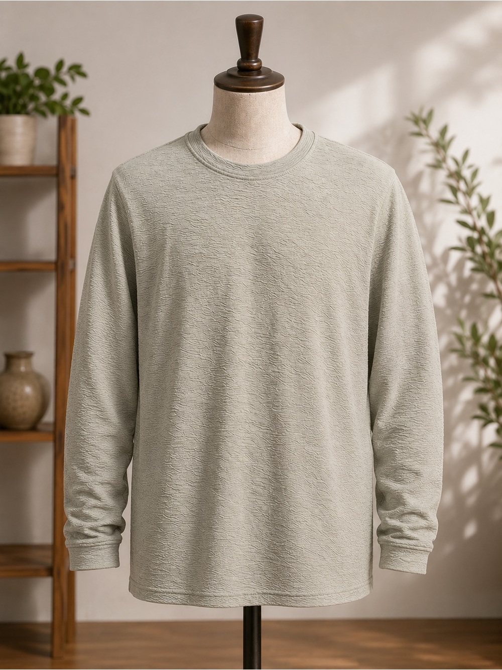 Zara Men's Gray/Beige Sweater